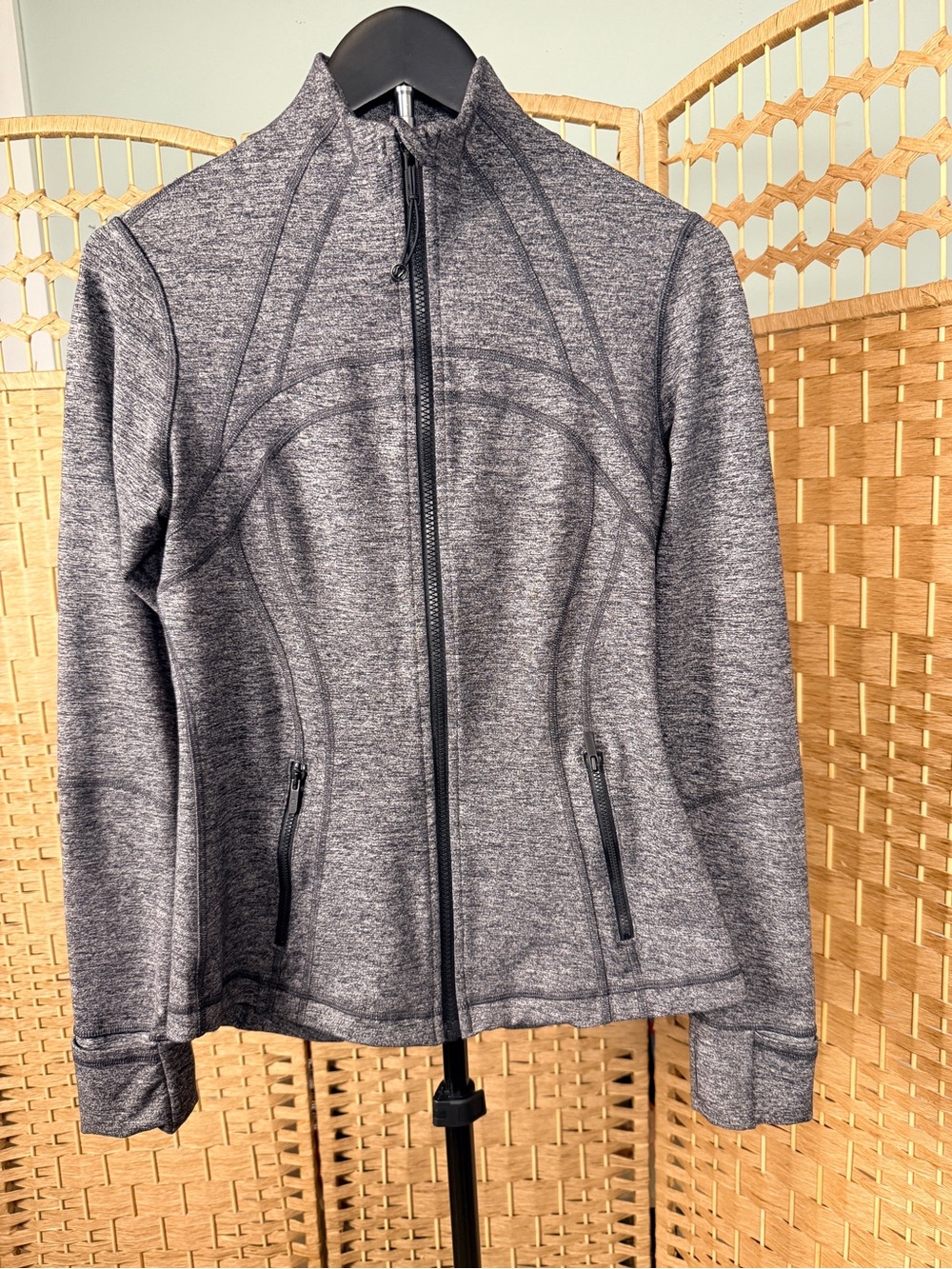 Lululemon Define Jacket Heathered Black Size 8